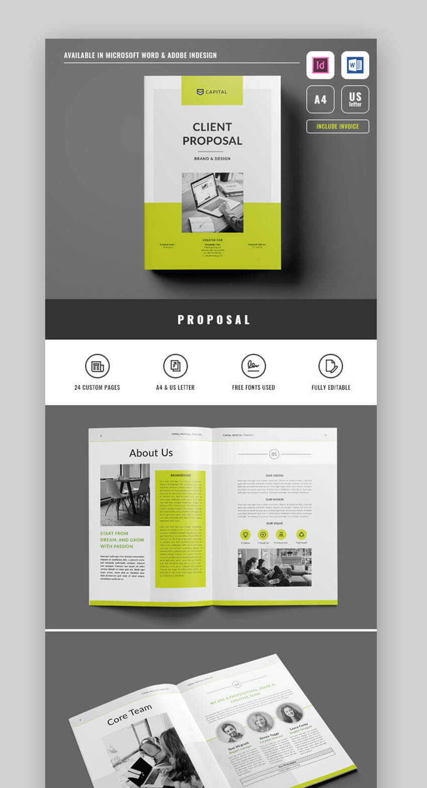 35 Professional Business Project Proposal Templates For 2020 Throughout Business Proposal Template Indesign