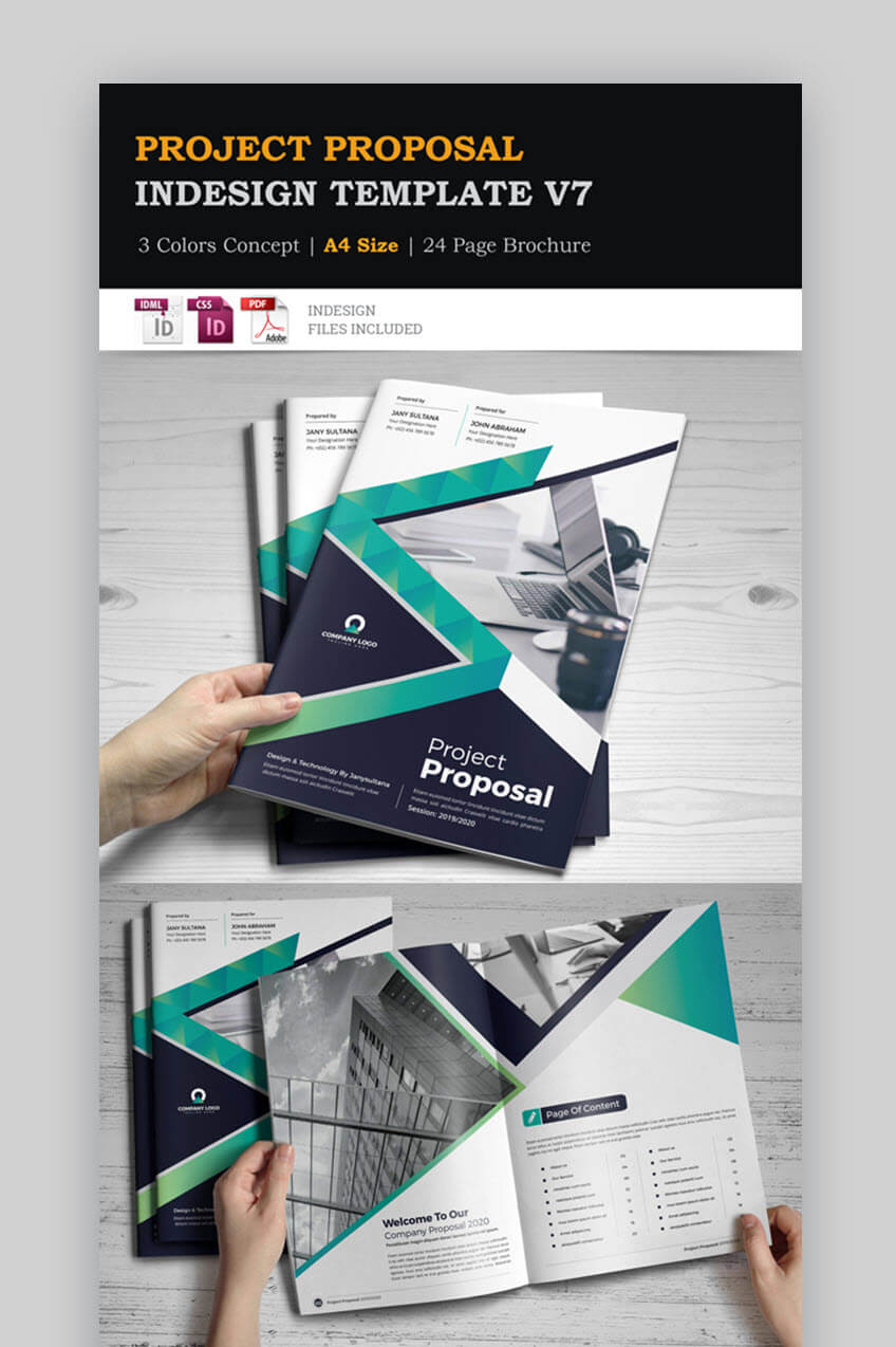 35 Professional Business Project Proposal Templates For 2020 Within Business Proposal Indesign Template