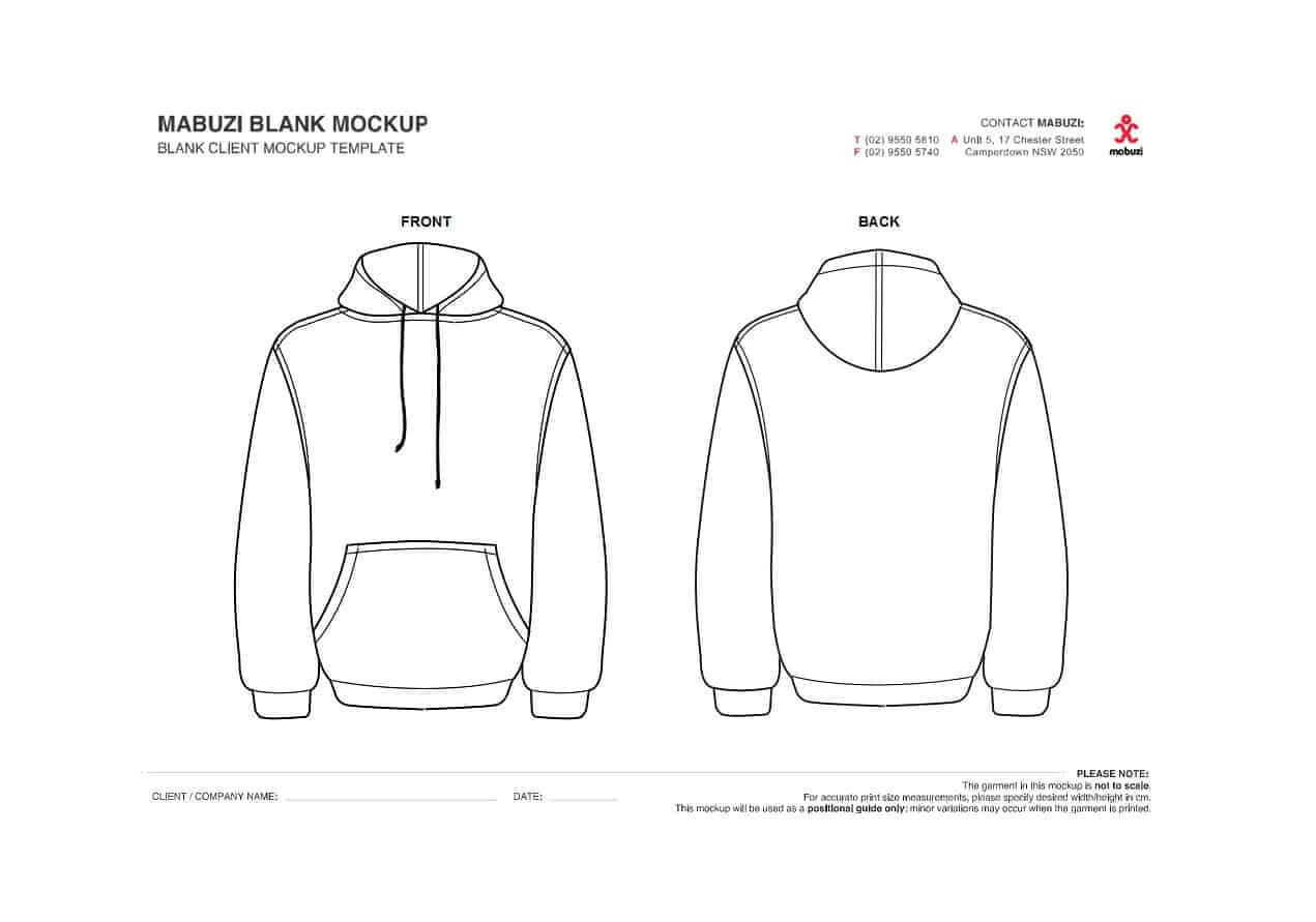 39 Blank Hoodie Templates [+ Hoodie Mockups] ᐅ Template Lab Regarding Blank Tshirt Template Printable