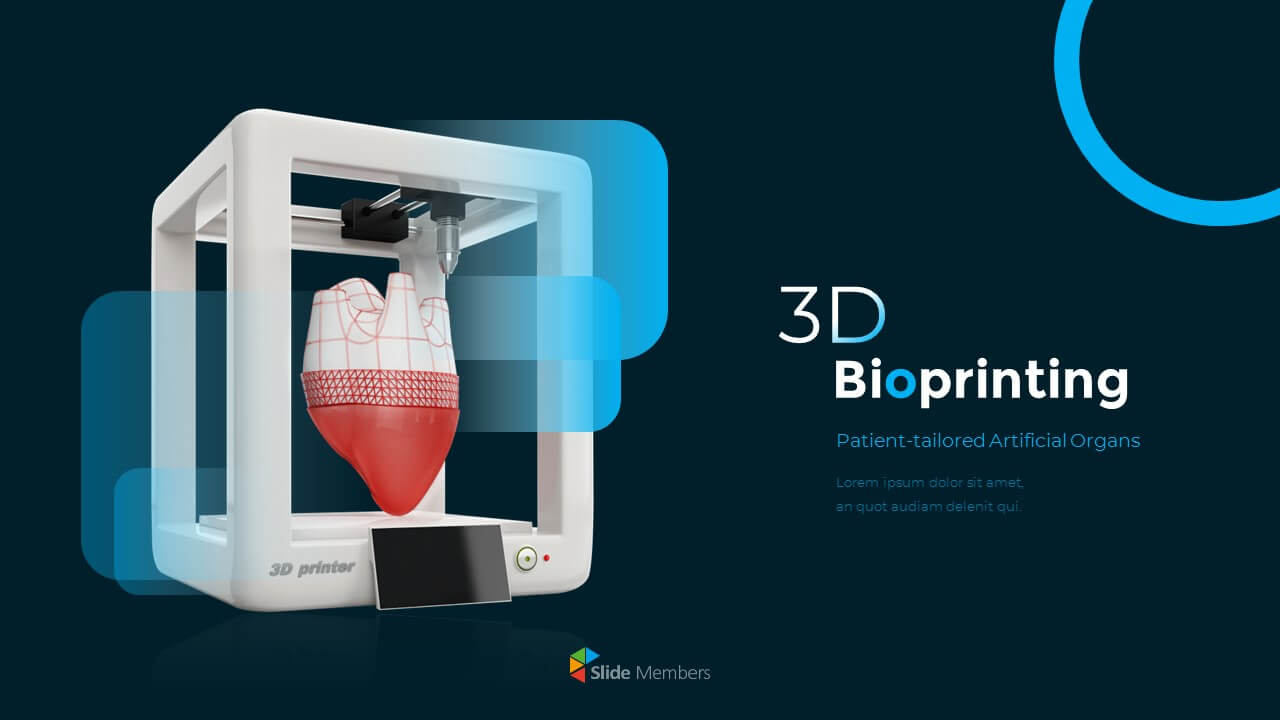 3D Bioprinting Modern Ppt Templates within 3D Printing Templates 3D Bioprinting Modern Ppt Templates Within 3D Printing Templates
