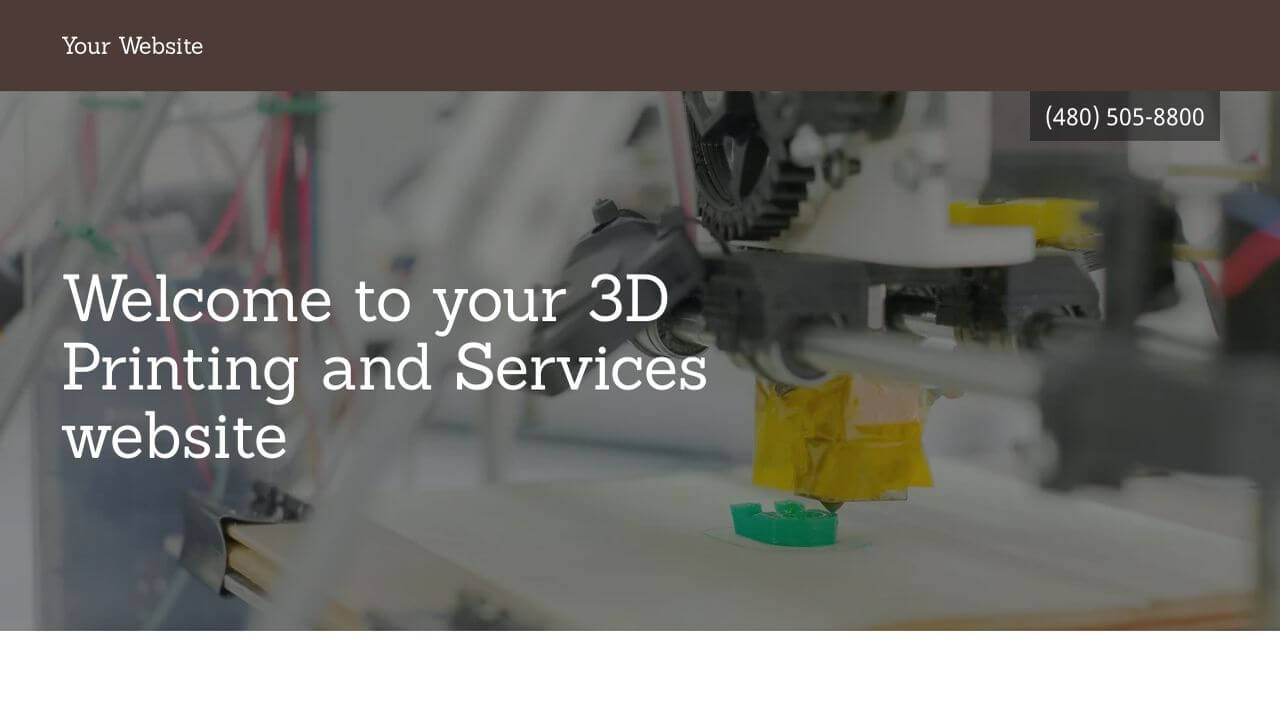 3D Printing And Services Website Templates | Godaddy Inside 3D Printing Templates