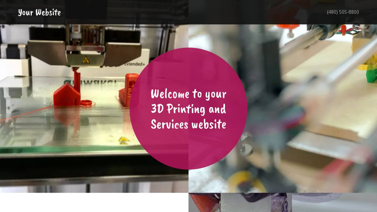 3D Printing And Services Website Templates | Godaddy Intended For 3D Printing Templates