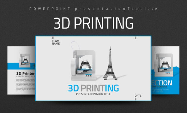 3D Printing Ppt with regard to 3D Printing Templates
