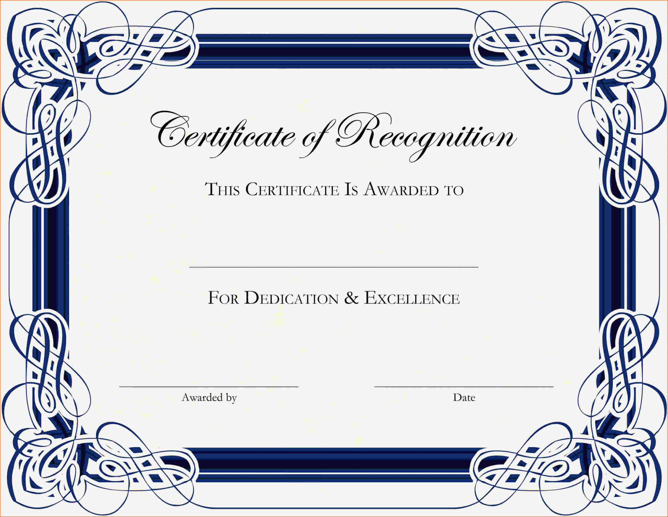 4+ Certificates Of Appreciation Templates – Bookletemplate In Certificates Of Appreciation Template