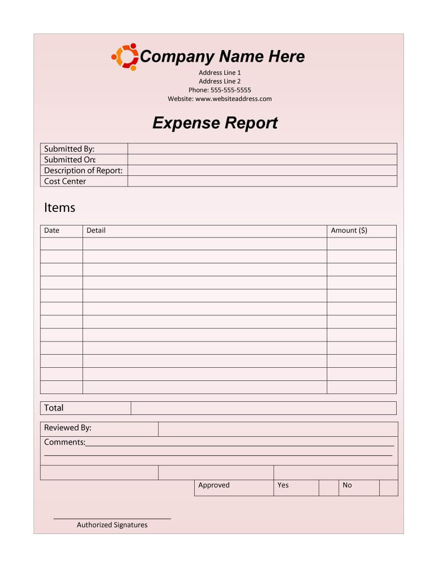 40+ Expense Report Templates To Help You Save Money ᐅ With Capital Expenditure Report Template