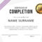 40 Fantastic Certificate Of Completion Templates [Word Throughout Certificate Of Participation Template Ppt