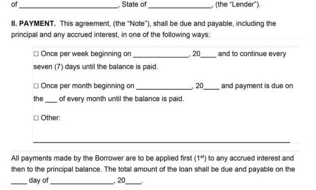 40+ Free Loan Agreement Templates [Word &amp; Pdf] ᐅ Template Lab in Blank Loan Agreement Template