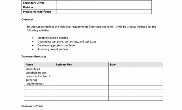 40+ Simple Business Requirements Document Templates ᐅ in Business Analyst Documents Templates