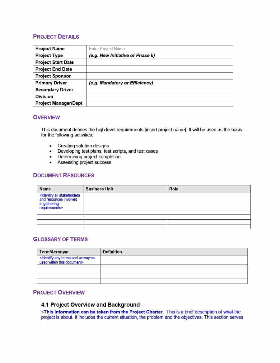 40+ Simple Business Requirements Document Templates ᐅ With Business Analyst Documents Templates