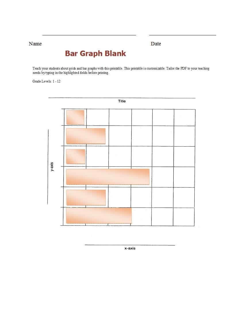41 Blank Bar Graph Templates [Bar Graph Worksheets] ᐅ In Blank Picture Graph Template