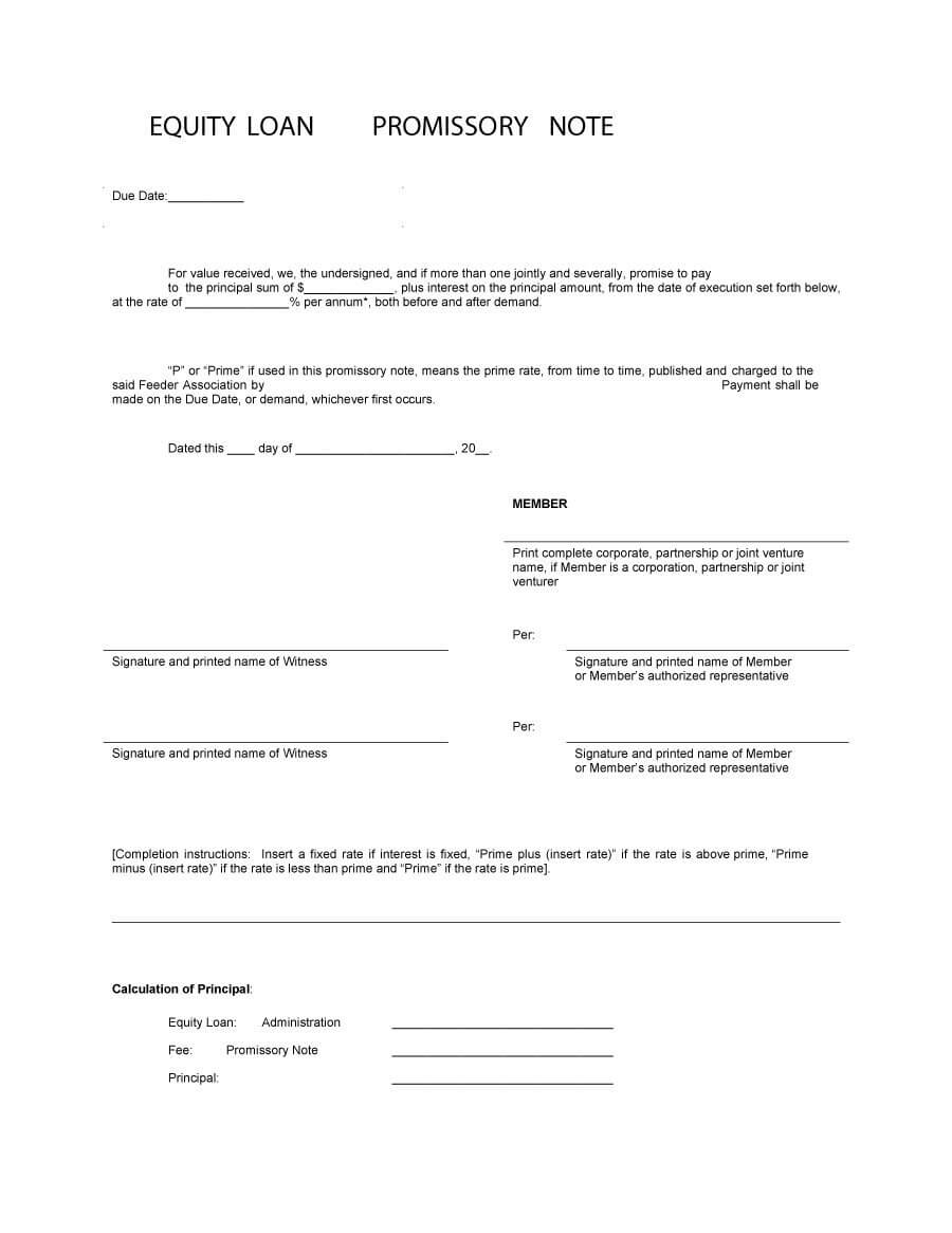 45 Free Promissory Note Templates & Forms [Word & Pdf] ᐅ Pertaining To Auto Promissory Note Template