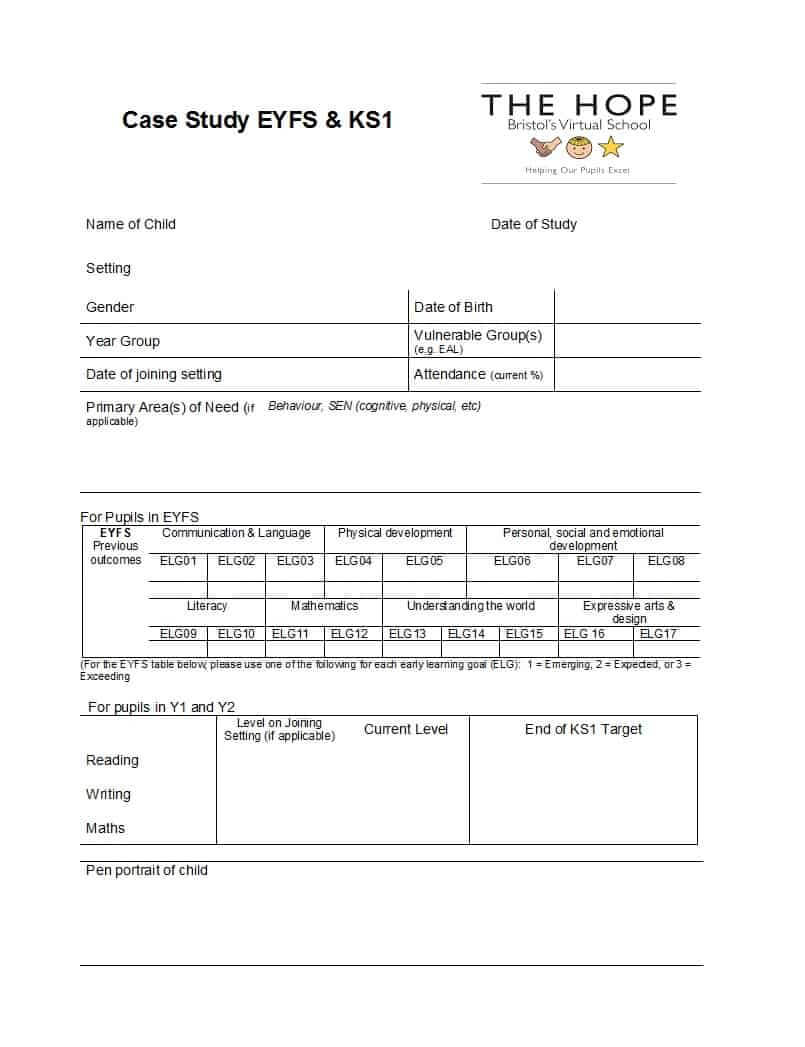 49 Free Case Study Templates ( + Case Study Format Examples + ) For Case Report Form Template