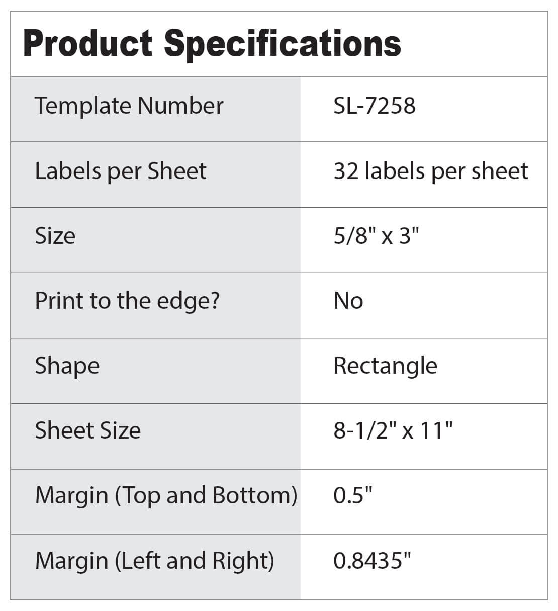 5/8″ X 3″ Rectangle Labels  32 Labels Per Sheet – Shannza Throughout 8 X 3 Label Template