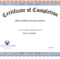 5+ Free Academic Certificate Templates | Ml Datos With Certificate Of Completion Template Free Printable