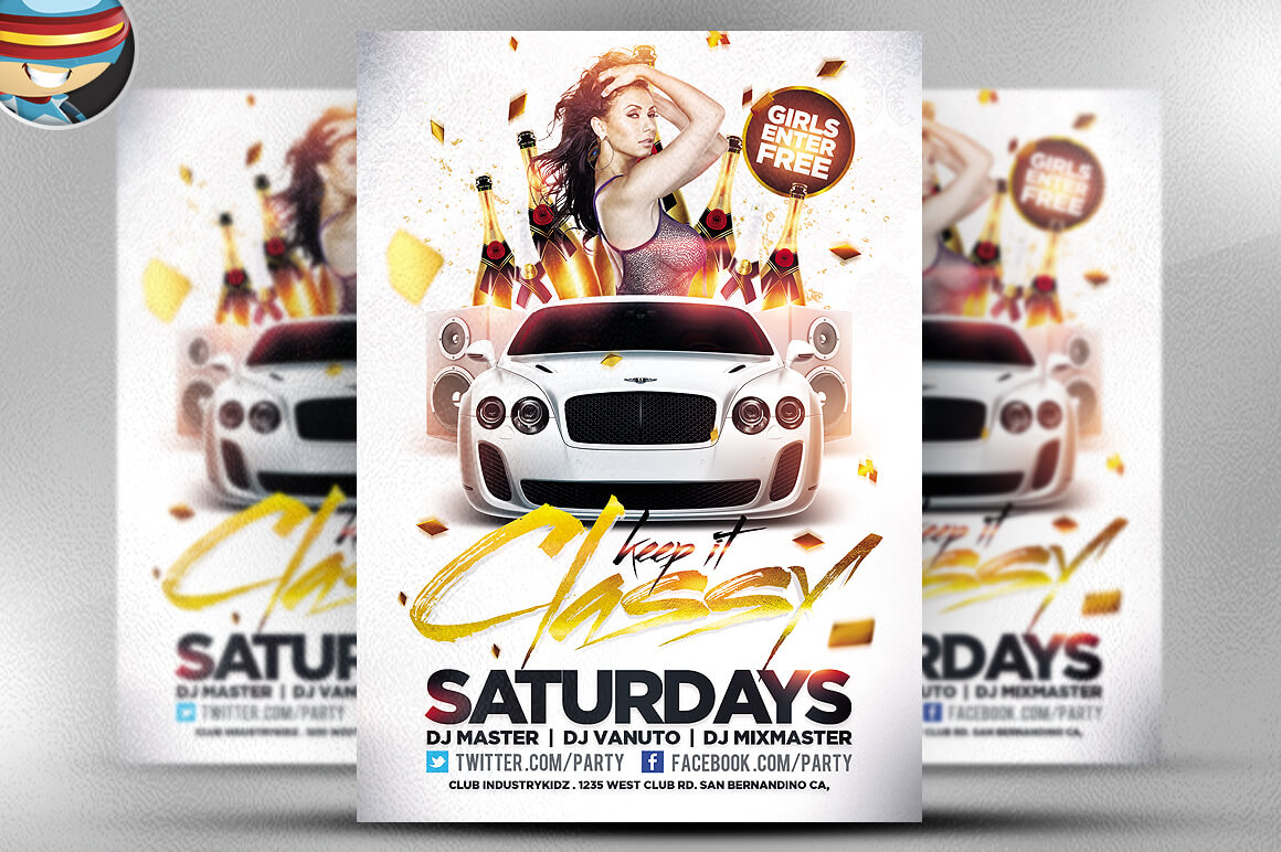 50+ Cool Club Flyers & Party Flyer Templates | Flyer Psd Throughout Block Party Flyer Template Free
