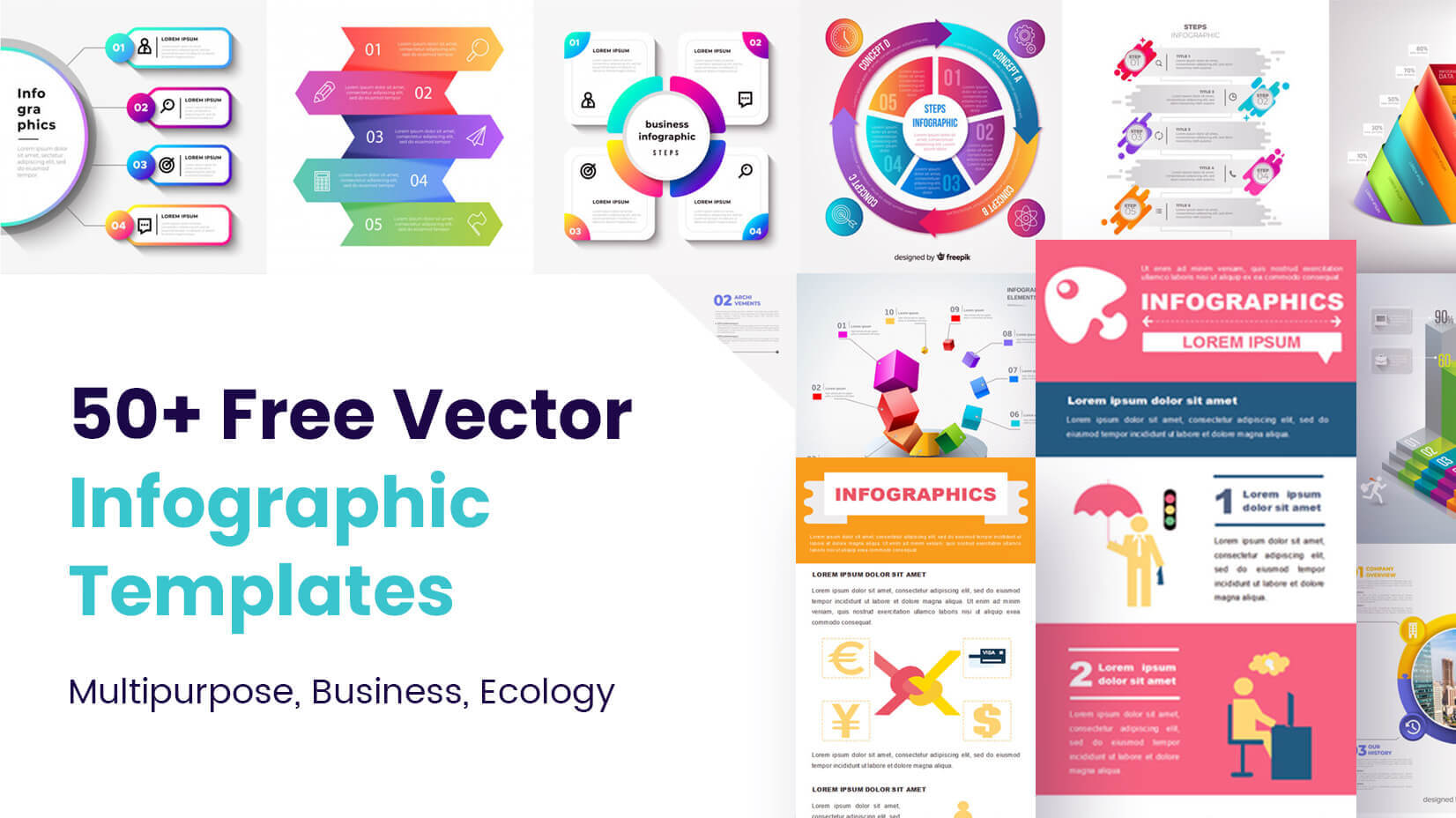50+ Free Vector Infographic Templates: Multipurpose Throughout Business Logo Templates Free Download