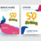 50Th Birthday Brochure Flyer Design Template With Abstract Photo.. In 50Th Birthday Flyer Template Free