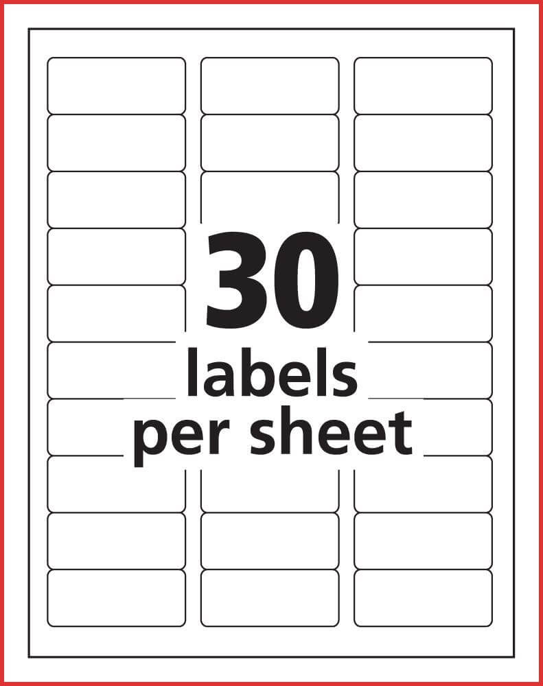 5160 Label Template Word – Tunu.redmini.co In 1 X 2 5 8 Label Template