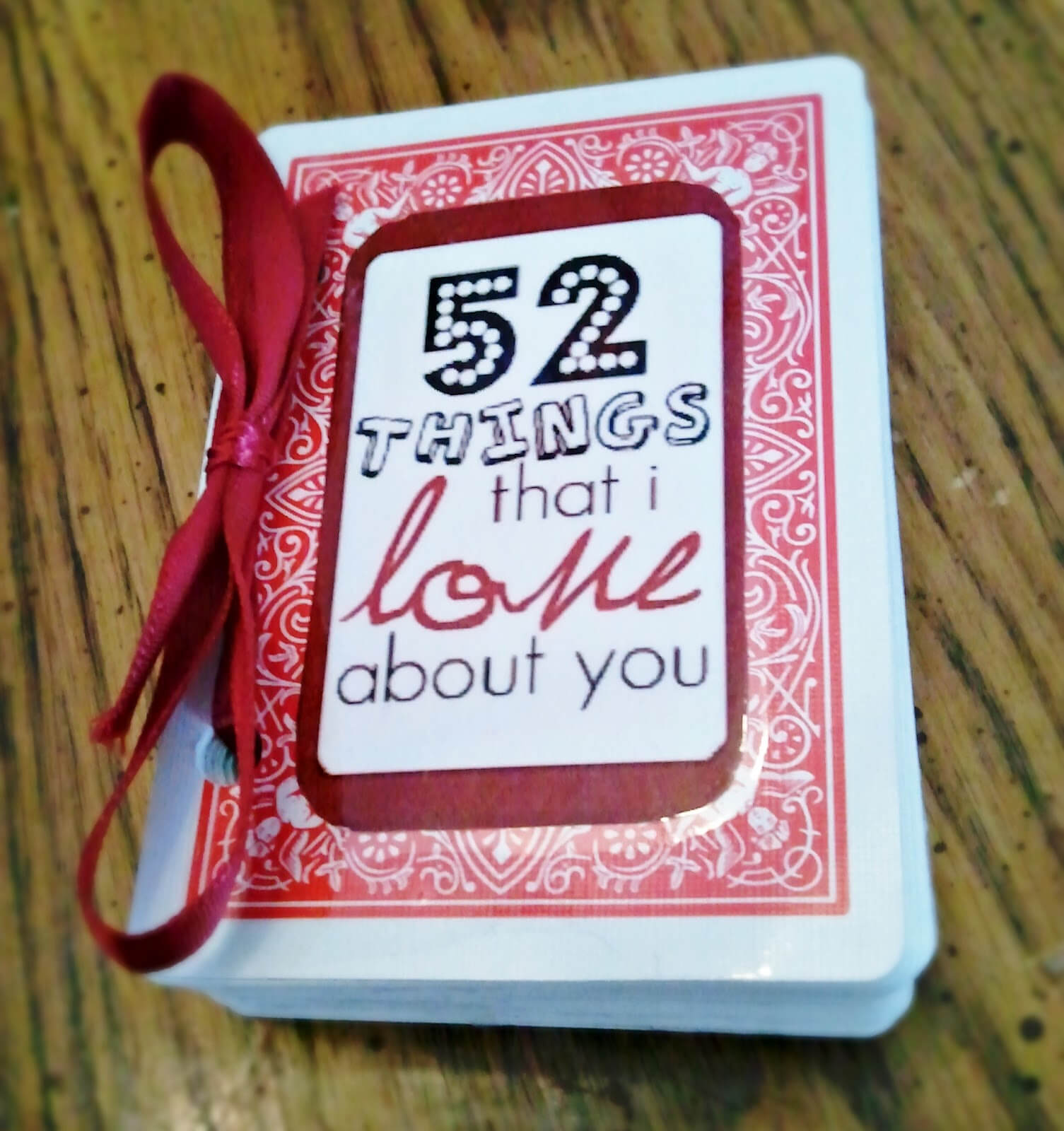 52 Things I Love About You – Mibba For 52 Things I Love About You Deck Of Cards Template