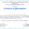 53 Free Certificate Of Participation Letter Format Pdf Within Certificate Of Participation In Workshop Template