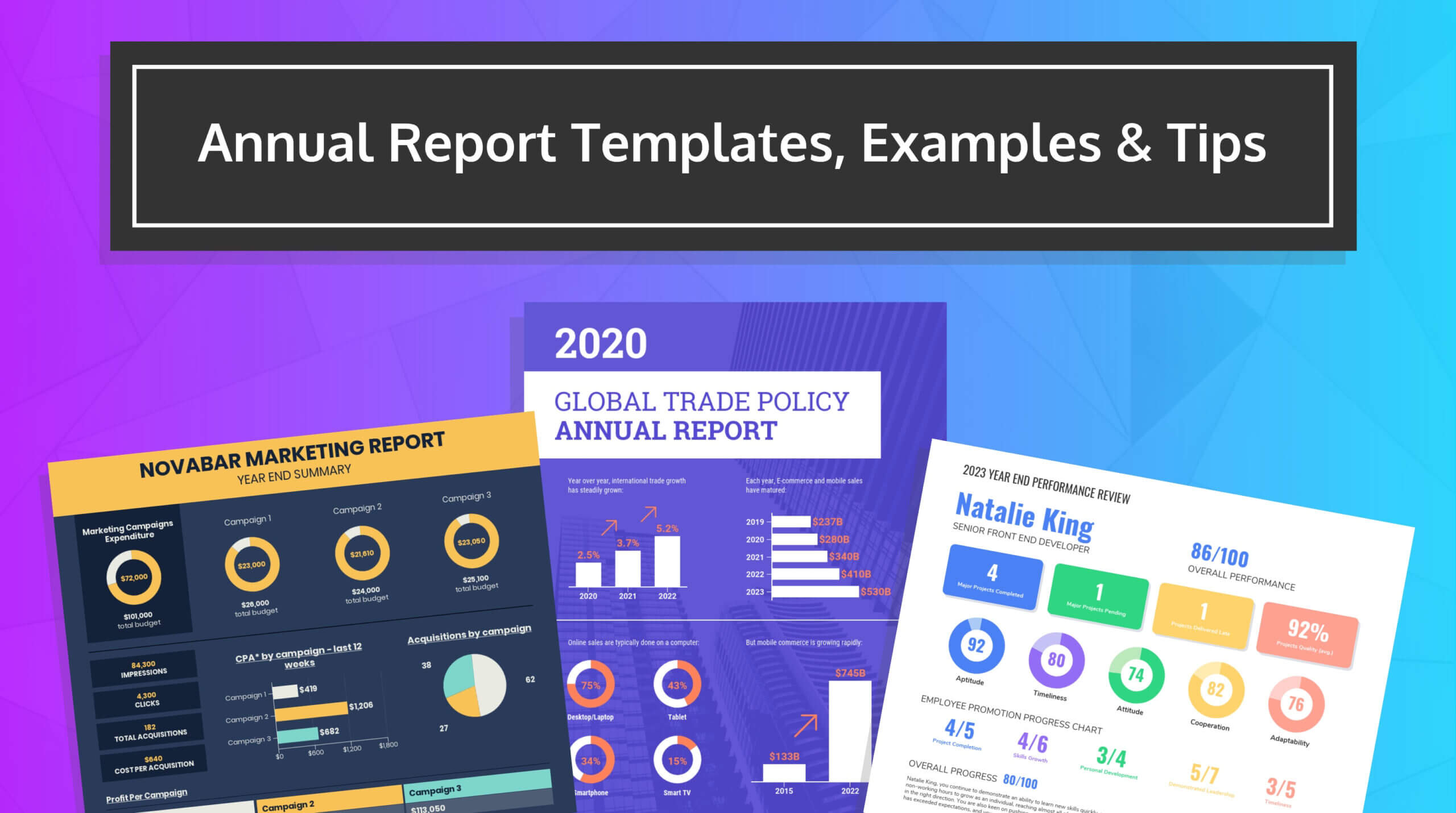 55+ Customizable Annual Report Design Templates, Examples & Tips Pertaining To Annual Budget Report Template