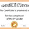 5Th Grade Graduation Certificate Template ] – Diplomas Free With 5Th Grade Graduation Certificate Template
