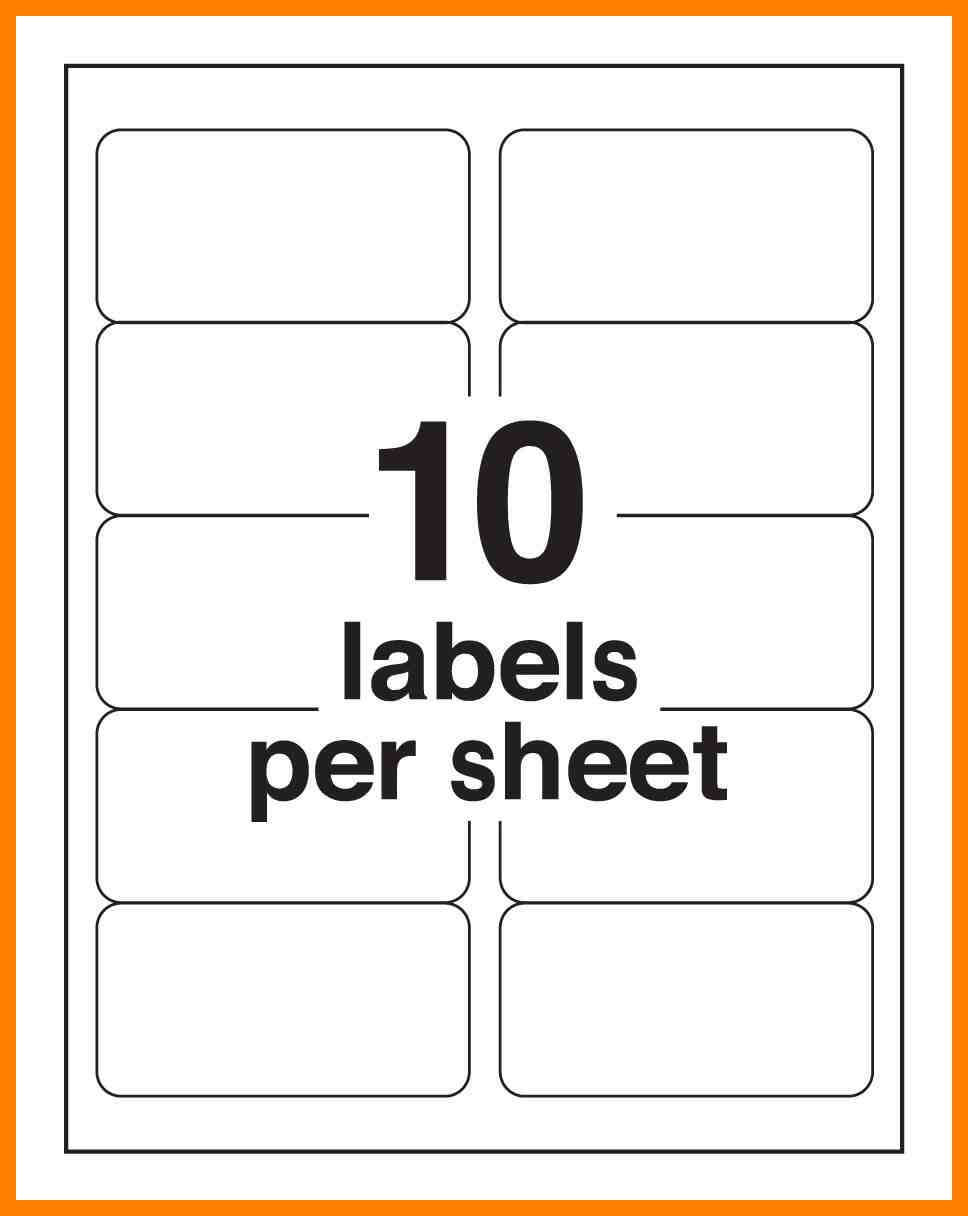 7+ Avery 2×4 Label Template | Time Table Chart For 2X4 Label Template