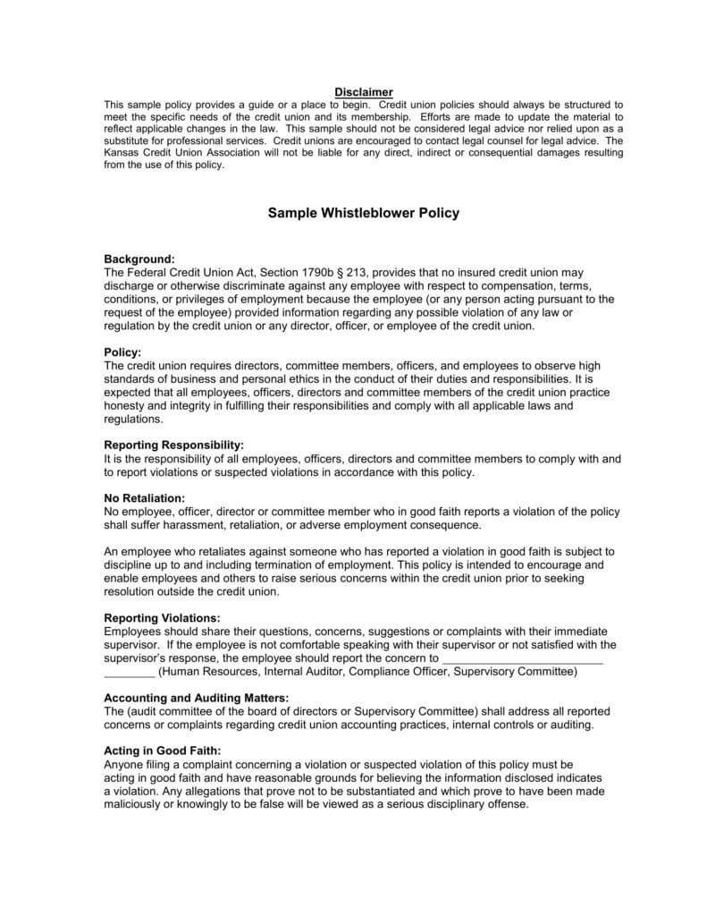 7+ Organizational Policy Examples – Pdf | Examples Inside Business Ethics Policy Template