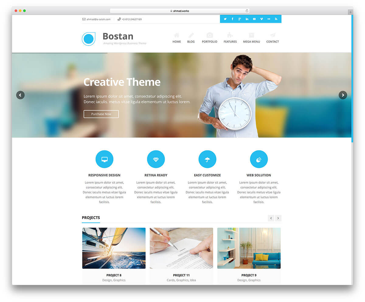 70+ Best Business WordPress Themes 2020 – Colorlib Within Bootstrap Templates For Business