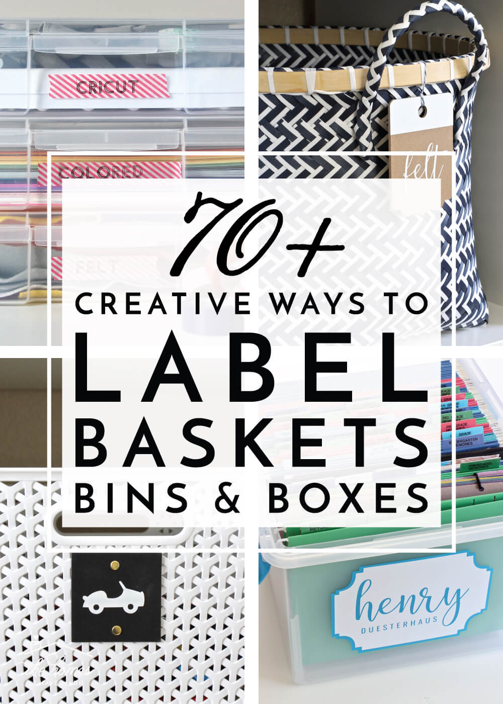 70+ Creative Ways To Label Baskets, Bins, Boxes And More Throughout Bin Labels Template