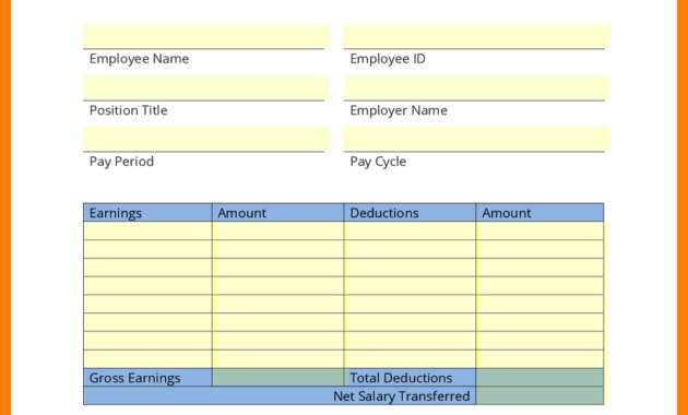 8+ Free Payslip Template Download | Shrewd-Investment for Blank Payslip Template