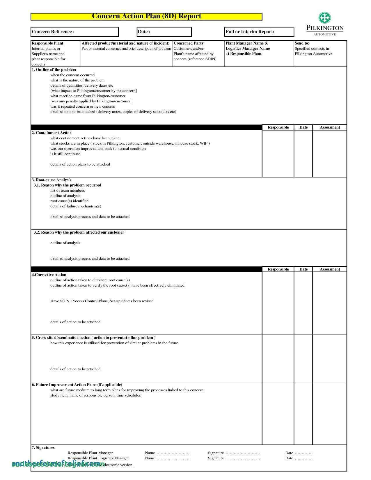 8D Report 2 Rt Template Pdf Excel Download Free Doc Examples Throughout 8D Report Template