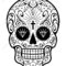 9C5248 Sugar Skull Template | Wiring Library Inside Blank Sugar Skull Template