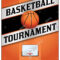 A Flyer Or Poster Illustration Design For A Basketball For Basketball Tournament Flyer Template