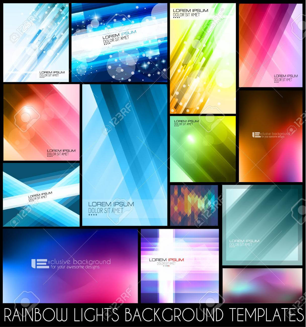 Abstract Background Templates For Your Colorful Flyers Or Business.. Intended For Background Templates For Flyers