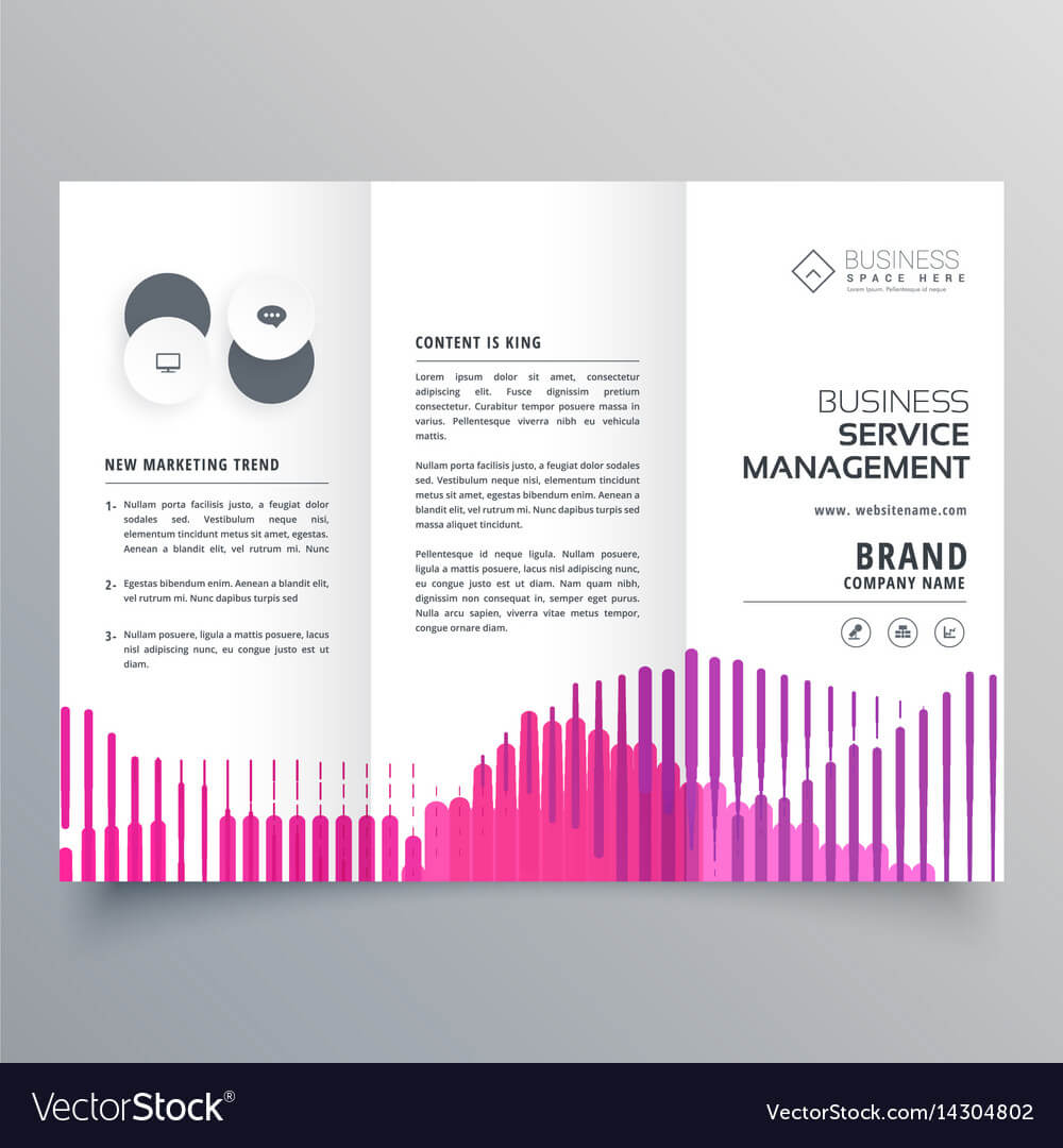 Abstract Trifold Business Brochure Template With Regarding Business Service Catalogue Template