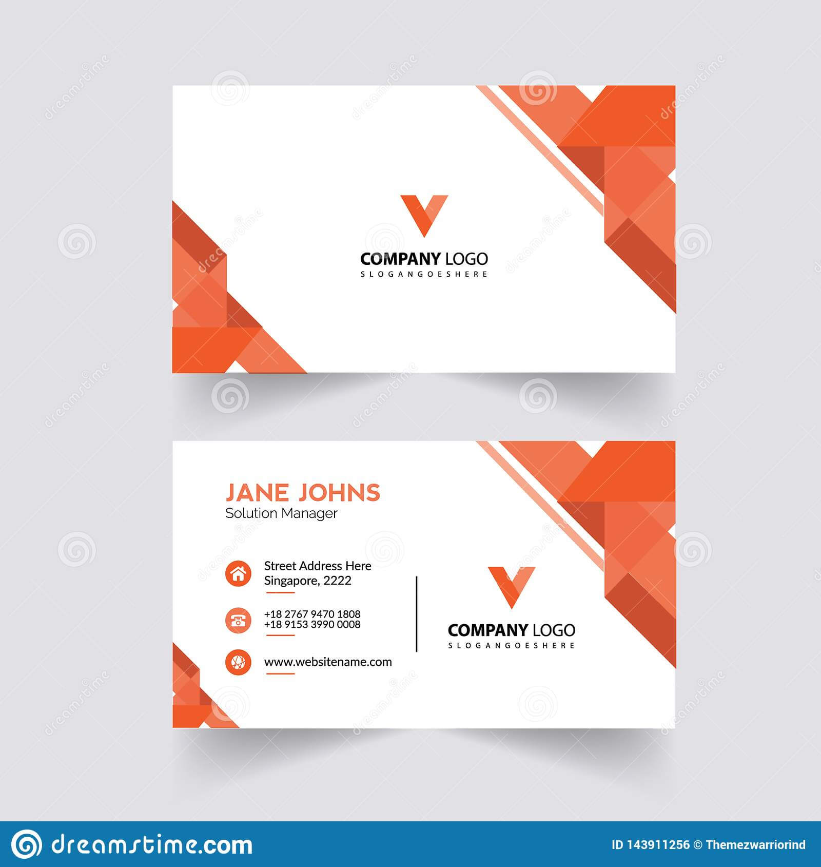 Abstruct Business Card Template Stock Illustration Pertaining To Adobe Illustrator Card Template