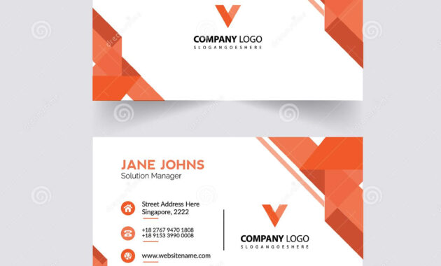 Abstruct Business Card Template Stock Illustration regarding Adobe Illustrator Business Card Template