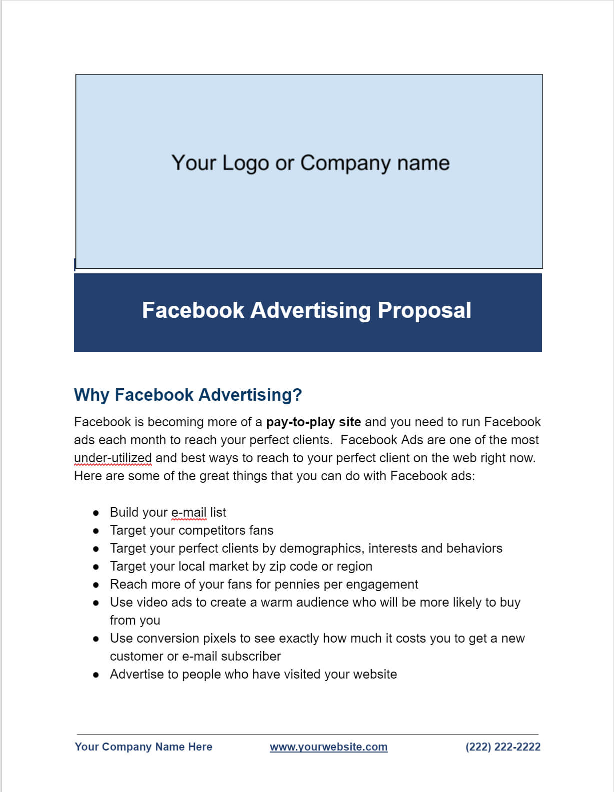 Advertising Proposal Template – Tunu.redmini.co Pertaining To Advertising Proposal Template