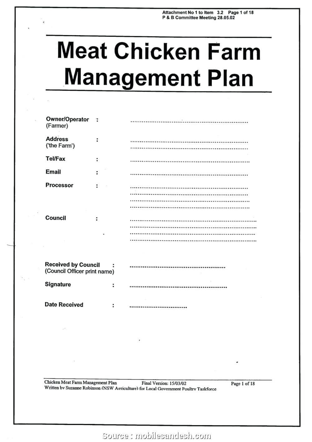 Agricultural Farm Business Plan Template Agriculture Sample For Agriculture Business Plan Template Free