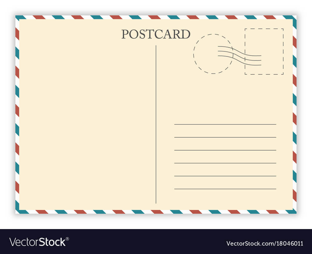 Air Mail Postcard Template Inside Airmail Postcard Template