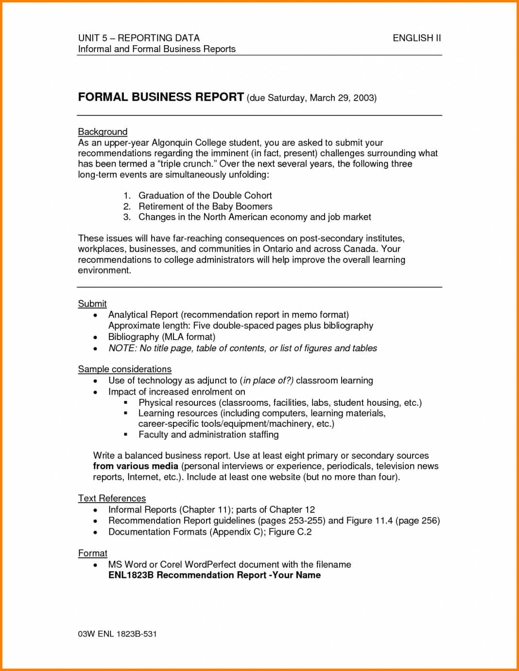 Analytical Report Example Business Analysis Template Regarding Analytical Report Template