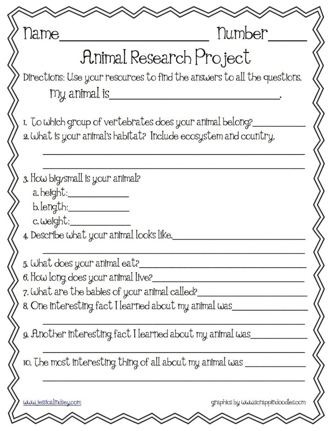 Animal Reports Blank Templates For All Research Report In Animal Report Template