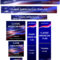 Animated Classic American Flag Flash Banner . Customize Intended For Animated Banner Templates