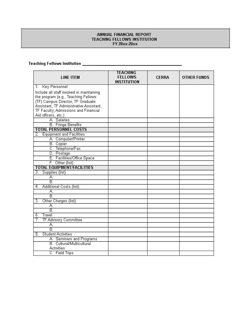 Annual Financial Report Word | Templates At With Regard To Annual Financial Report Template Word