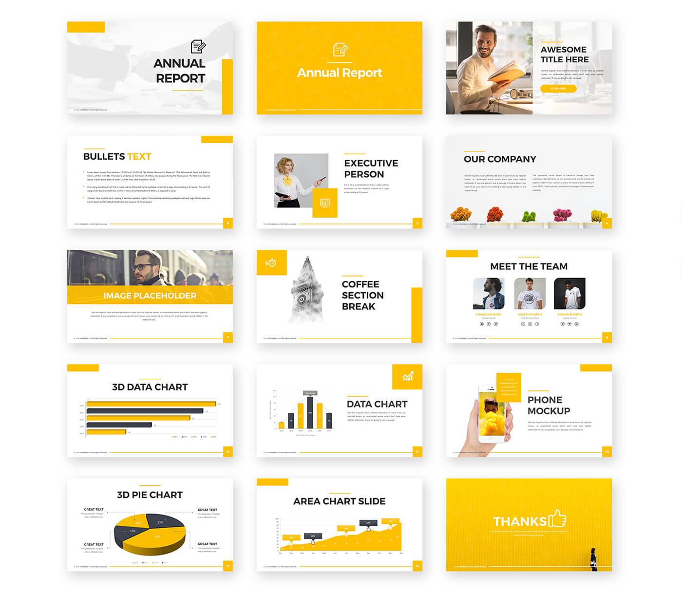 Annual Report Powerpoint Template – Free Presentations Regarding Annual Report Ppt Template