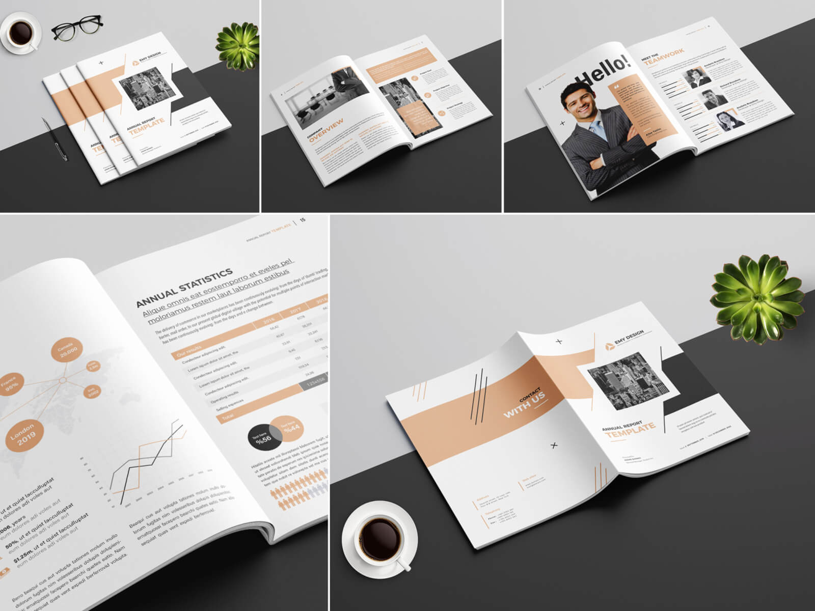 Annual Report Templateamal Kabichi On Dribbble Intended For Annual Report Word Template