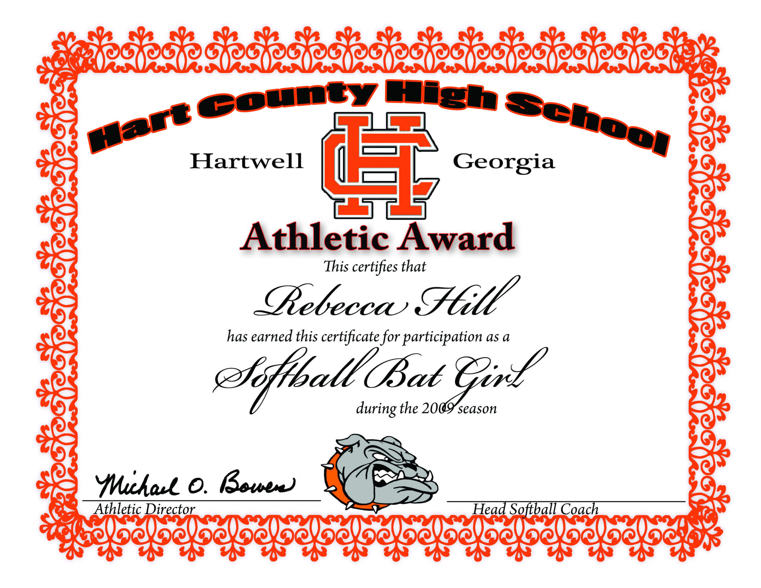 Athletic Award Certificate Templates – Cucca With Regard To Athletic Certificate Template