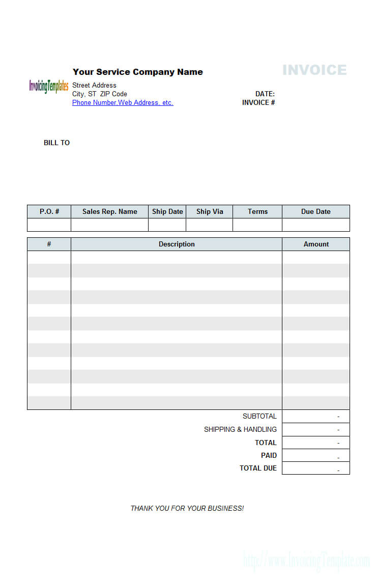 Auto Repair Invoicing Sample (2) Pertaining To Car Service Invoice Template Free Download