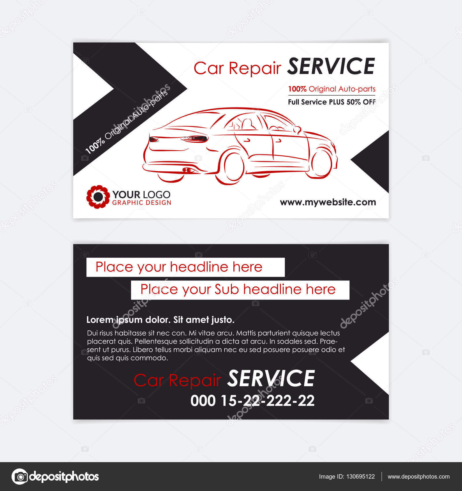 Automotive Business Card Templates | Auto Repair Business In Automotive Business Card Templates